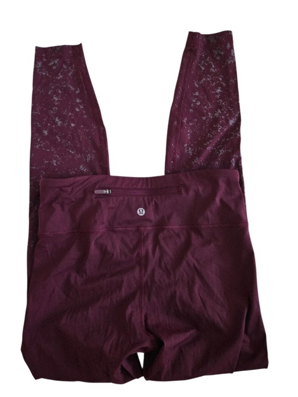 Lululemon   Speed  Wunder Tigth  Leggings Burgundy Mid Rise